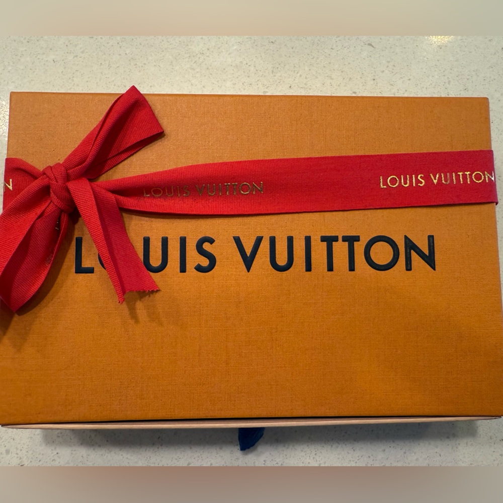 Louis Vuitton Signature Orange Box with ribbon